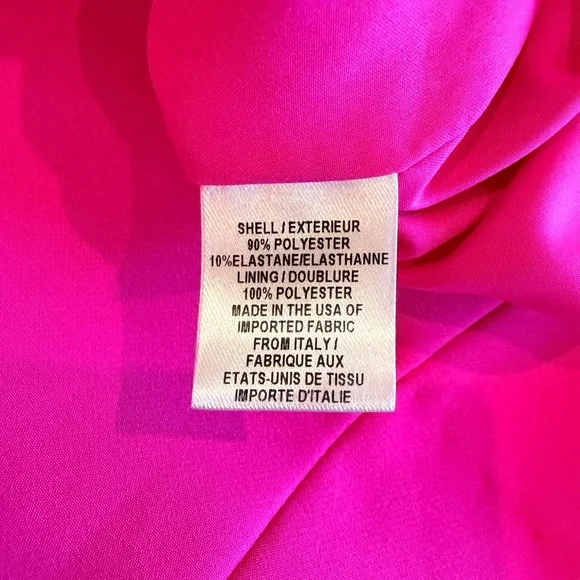 NWT Milly Pink (raspberry) Mandy Cady Mini Dress, size 4 - Picture 7 of 11